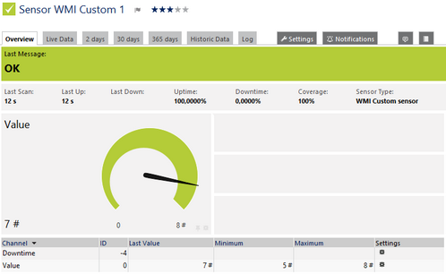 WMI Custom Sensor WMI Custom Sensor